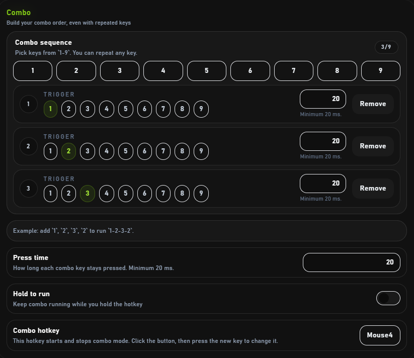 MuOnline auto combo feature screenshot